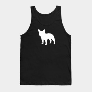 White French Bulldog Silhouette Tank Top